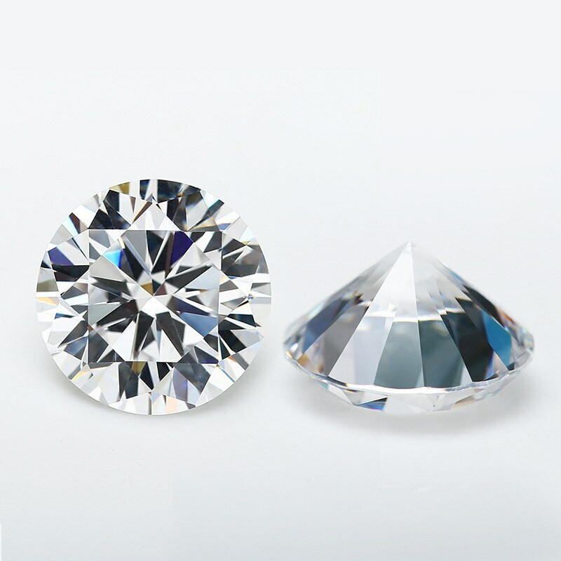 5A White CZ | Round Faceted | H1901F